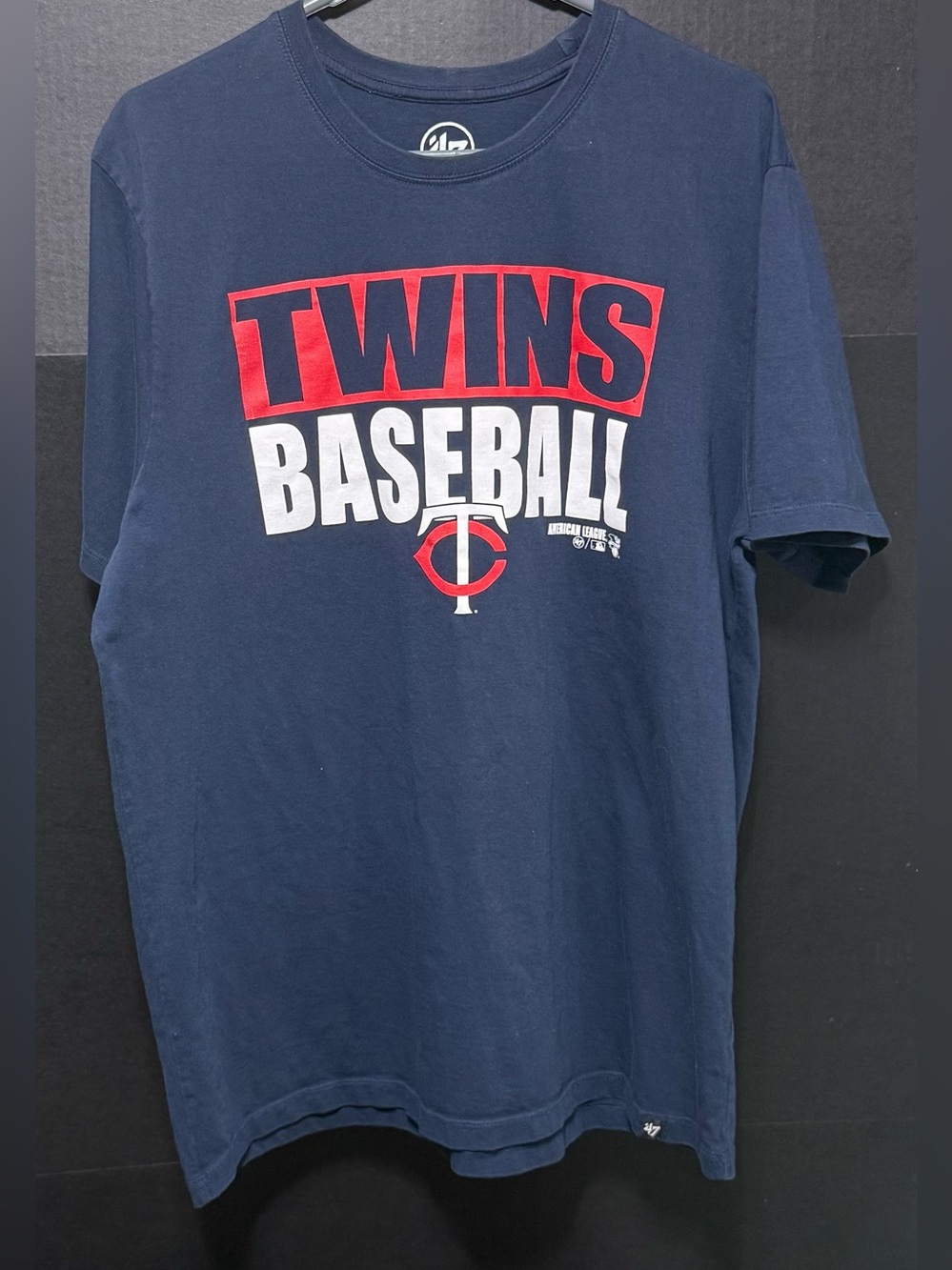  ’47 Brand Minnesota Twins Baseball T-Shirt Navy Blue Men’s XL Gameday Tee